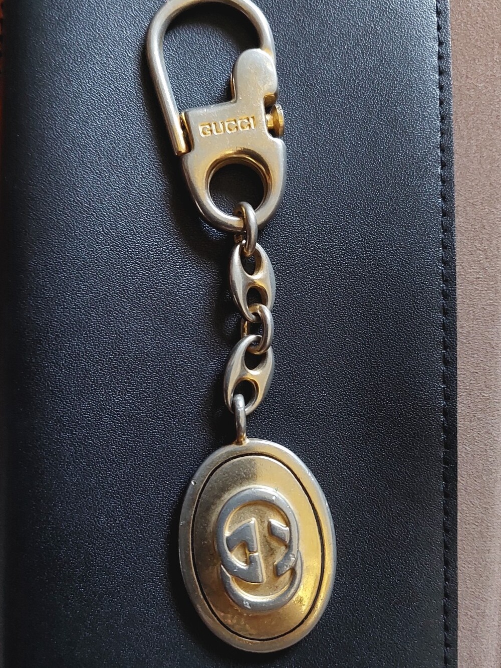 VERY RARE 1984 Gucci GG Monogram Keychain with COA